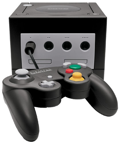 Nintendo Game Cube Noir jaunit sur le devant / Sans Boite